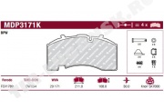 Колодки тормозные 210.9*108.3*30