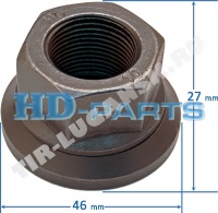 Гайка М22*1.5 колеса с юбкой SW32 H=27