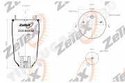 Пневморессора 1DK21A-8 / W01M586297 без стакана WEWELER