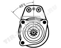 Стартер 24v 6.6kw 12T