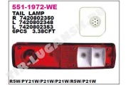 Фонарь задний RVI Premium NEW L