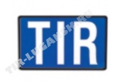Табличка TIR 