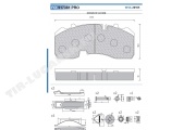 Колодки тормозные 210*92*30