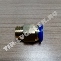 Соединитель М16*D12 метал + пластм
