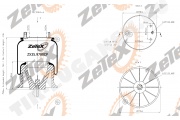 Пневморессора W013589780 пластиковый стакан FREIGHTLINER