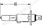 Лампочка H1 24v 70w