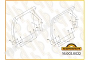 Накладки тормозные 180*204*21/426 L300