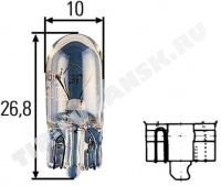 Лампочка 24v5w б/ц   W5W