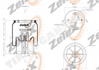 Пневморессора W01M588185 пластиковый стакан SCHMITZ