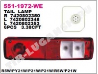 Фонарь задний RVI Premium NEW L