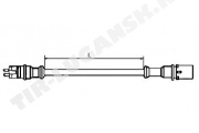 Кабель датчика ABS 8м