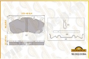 Колодки тормозные 174,6*85,3*22