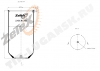 Пневморессора 811NT без стакана без отбойника MAN SG220 / SG220 R