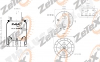 Пневморессора W013589648 пластиковый стакан (Navistar 2027911 C1 & C2)