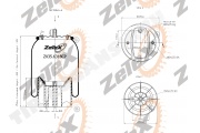 Пневморессора 1T15MPW9 пластиковый стакан