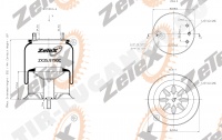 Пневморессора W013589780 металлический стакан FREIGHTLINER