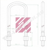 Стремянка М24*103(127)*305
