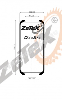 Пневморессора 975N  Mercedes / ZF SACHS