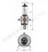 Лампочка H4 24v 75/70w Heavy Duty