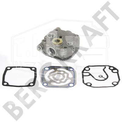 BK1109411AS, ГБЦ компрессора в сборе с плитой+клапана+прокладки MB ACTROS — Bergkraft
