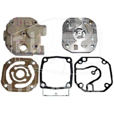 BK1117711AS, ГБЦ компрессора в сборе с плитой+клапана+прокладки MERCEDES — Bergkraft
