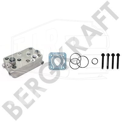BK1116911AS, ГБЦ компрессора в сборе+прокладки (WABCO 412 352 922 2) — Bergkraft