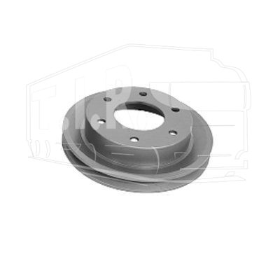 Шкив ремня привода насоса охлаждения D=170x56mm (1-а проточка)