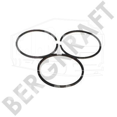 BK1107520AS, Кольца поршневые компрессора D=75.0mm 1.00 (2.38x2.38x3.94mm) — Bergkraft