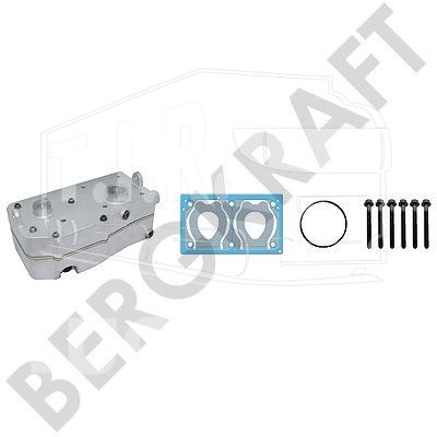 BK8501894, Комплект ГБЦ компрессора (ГБЦ в сборе+прокладки+болты) — Bergkraft