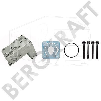 BK8501536, Комплект ГБЦ компрессора (ГБЦ в сборе+прокладки+болты) — Bergkraft