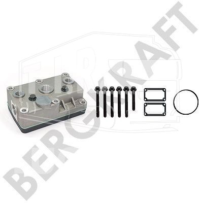 BK8501927, Комплект ГБЦ компрессора (ГБЦ в сборе+прокладки+болты) — Bergkraft