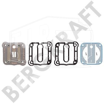 BK8501664, Комплект платы клапанов компрессора+прокладки — Bergkraft