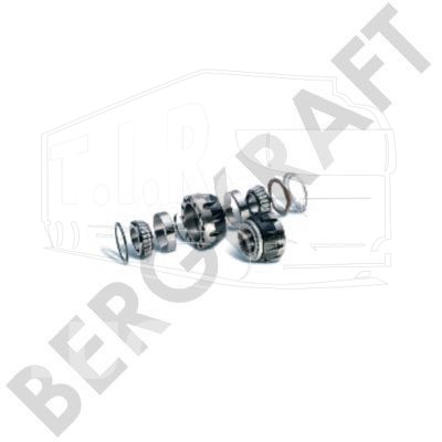 BK7703553, Комплект подшипников ступицы переднего колеса — Bergkraft