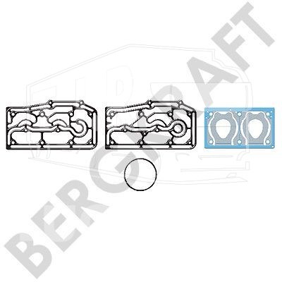 BK8501904, Комплект прокладок ГБЦ компрессора — Bergkraft