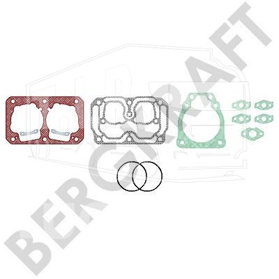 BK8501678, Комплект прокладок ГБЦ компрессора — Bergkraft