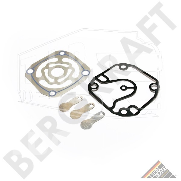 BK8502049, Комплект прокладок платы клапанов компрессора — Bergkraft