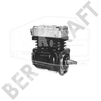 BK8509083, Компрессор 2-x цилиндровый — Bergkraft