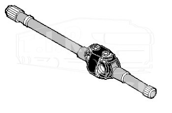 BK6120391, Полуось/шрус левая L=1313.5mm — Bergkraft