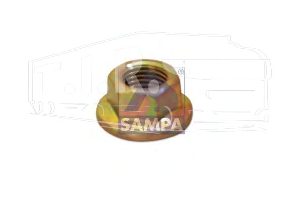 020.151, Гайка кардана М14*1.5 /19 флянцевая — Sampa