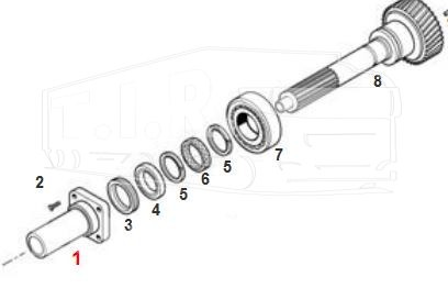 74530351, Кожух первичного вала — Euroricambi