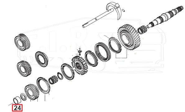 95530043, Втулка КПП 42.30 mm — Euroricambi