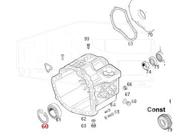 9709943041, Кольцо стопорное — Mercedes Benz