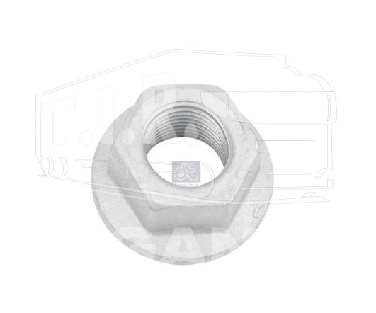 4.40356, Гайка М16*1.5 с фланцем (10.9) — Diesel Technic