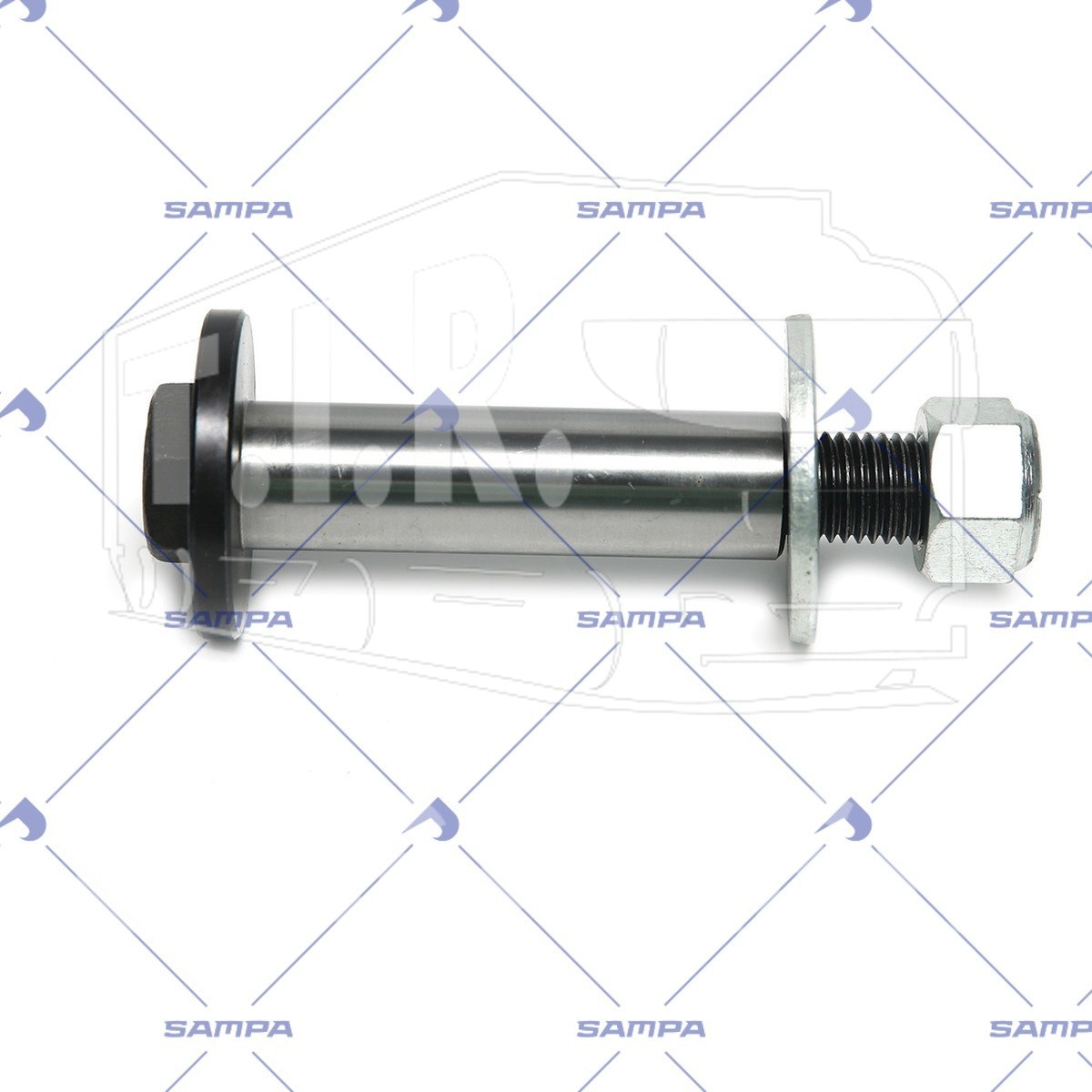 085.568, Болт М24*3*160/180 + гайка — Sampa