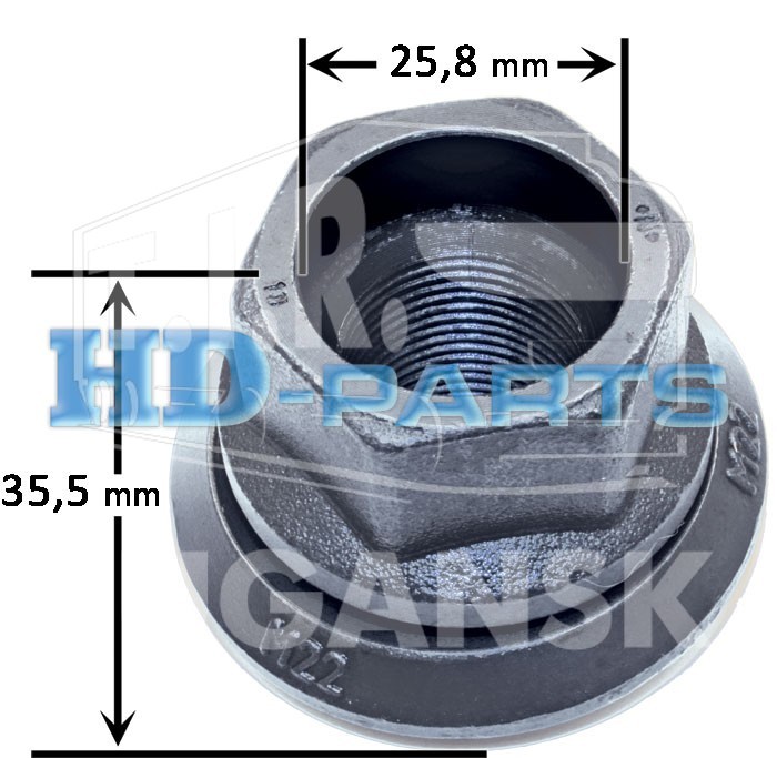 109220, Гайка М22*1.5 колеса с юбкой SW33 — HD-parts