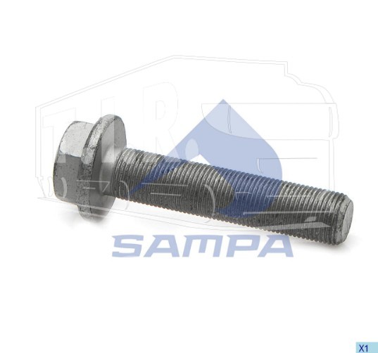 023.172, Бoлт крепления вискомуфты М18*1.5*85 (10.9) LH — Sampa