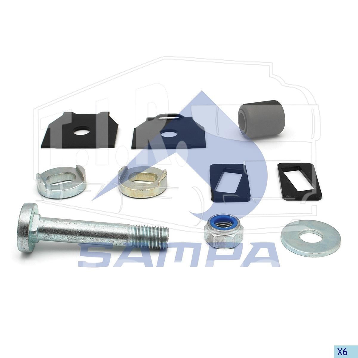 070.651, Р-к пальца рессоры М30*3.5*173 — Sampa