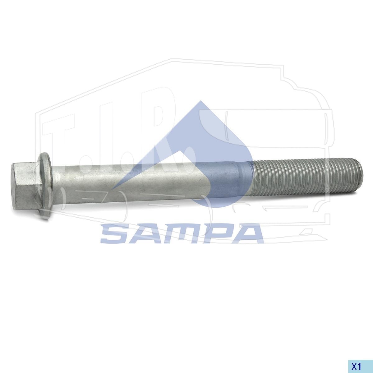102.A133, Болт амортизатора М20*2*170 — Sampa