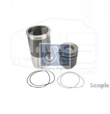 3.90022, Kolben mit Laufbuchse — Diesel Technic
