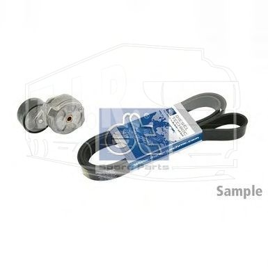 3.93007, Натяжитель ремня, в сборе, с поликлиновым ремнём — Diesel Technic